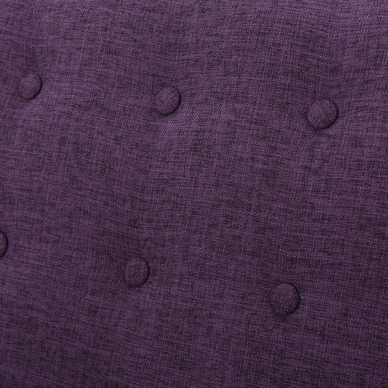Mid-Century Modern Recliner With Button Tufted Waffle Stitch