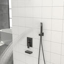 Shower System With Waterfall Tub Spout And 12" Ceiling Mount Square Shower Head - Oil-Rubbed Bronze