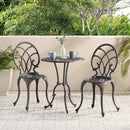 Charleston 3 Pieces Cast Bistro Set - Copper