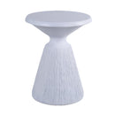 Outdoor End Table, Round Garden Stool - Aqua Grey