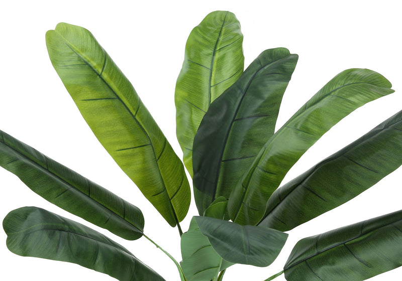 43" Tall, Artificial Plant, Banana Tree, Indoor, Faux, Fake, Floor, Greenery, Potted, Real Touch, Decorative - Green / Black