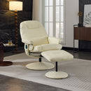 360° Swivel Reclining Chair With Wrapped Base, 5 Point Vibration Massage