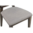 Selma - Side Chair Set of 2) - Gray Fabric & Tobacco