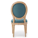 French Country Inspired Dining Chair With Iconic Round Backrest