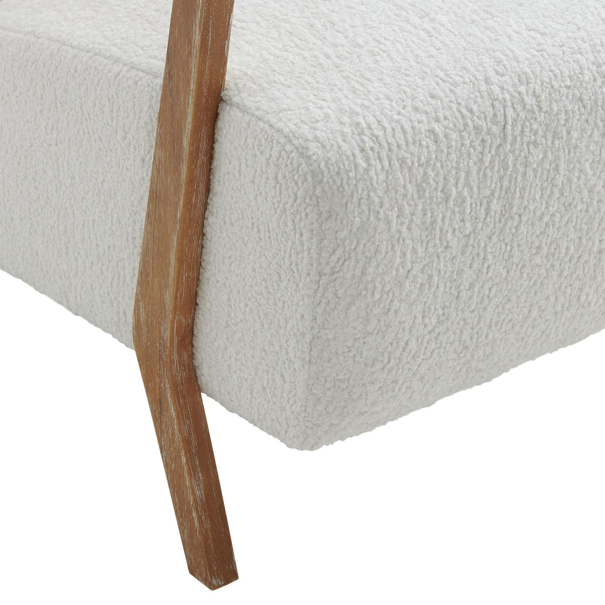 Enzo Accent Chair in Sheep Skin White (3A Packaging) by Elements International, view 4