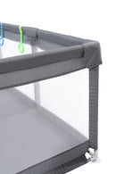 Fabric Baby Playpen, Baby Fence Play Area With Anti Slip Base - Gray