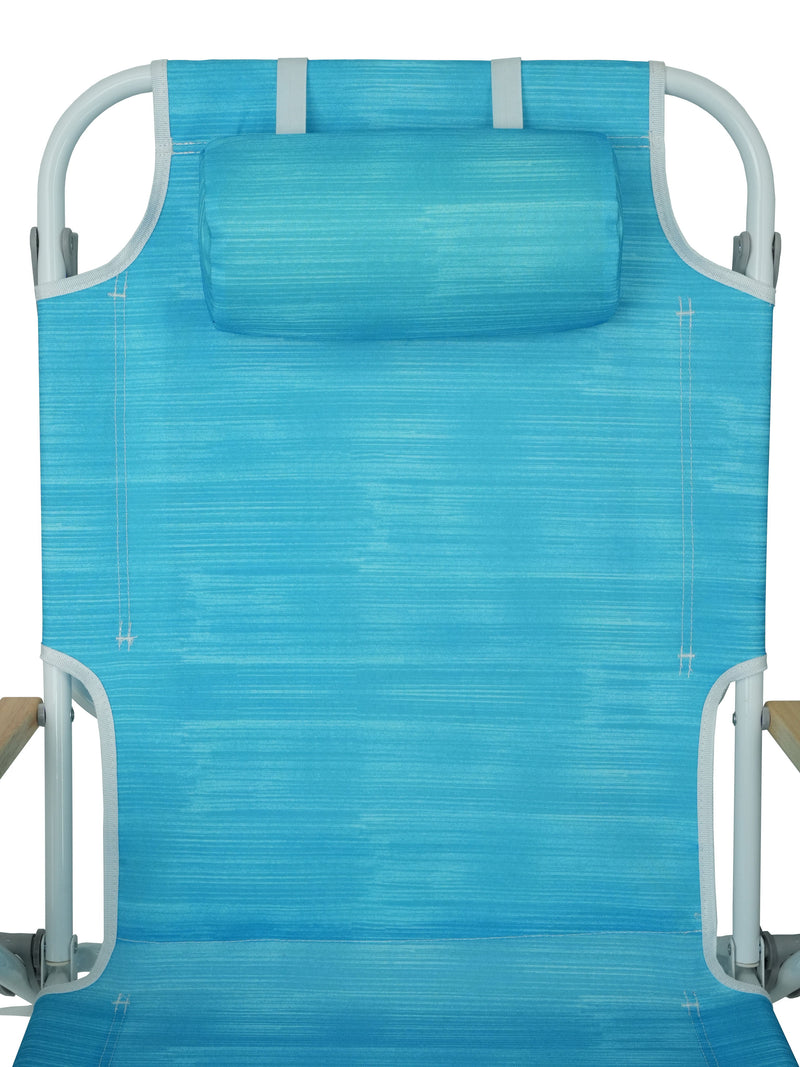 Backpack Beach Chair, 5 Position Chair With Pouch Folding Lightweight Positions