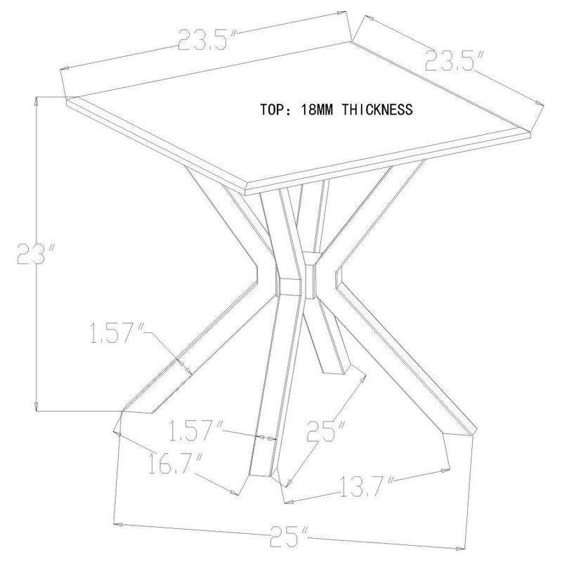 Visalia - Faux Marble Coffee Table Set
