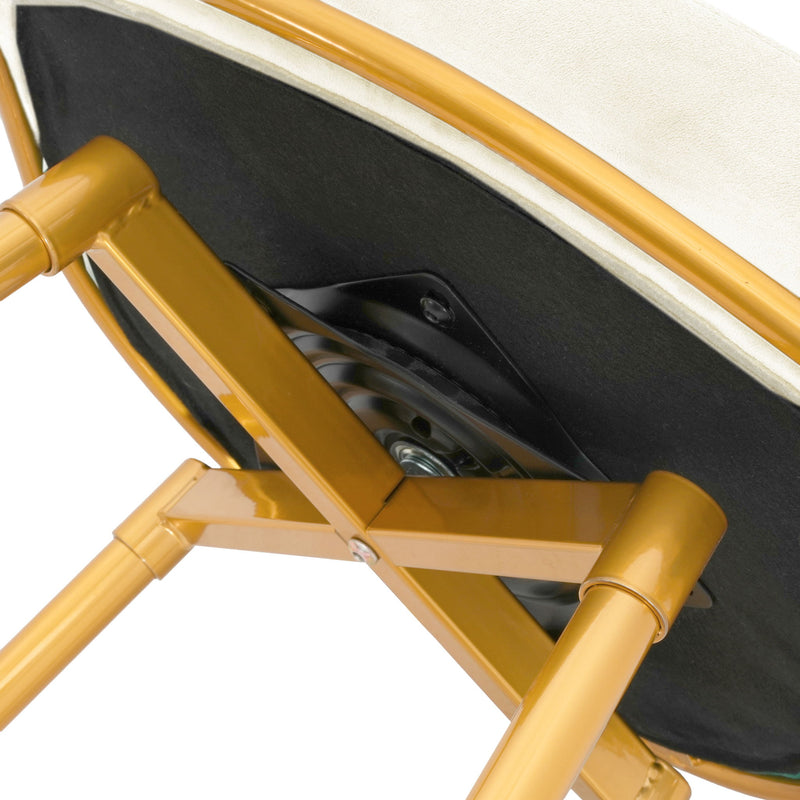 Modern Low Back Upholstered Counter Height Bar Stools (Set of 2)