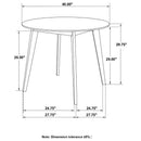 Breckenridge - Round Dining Table - Matte White