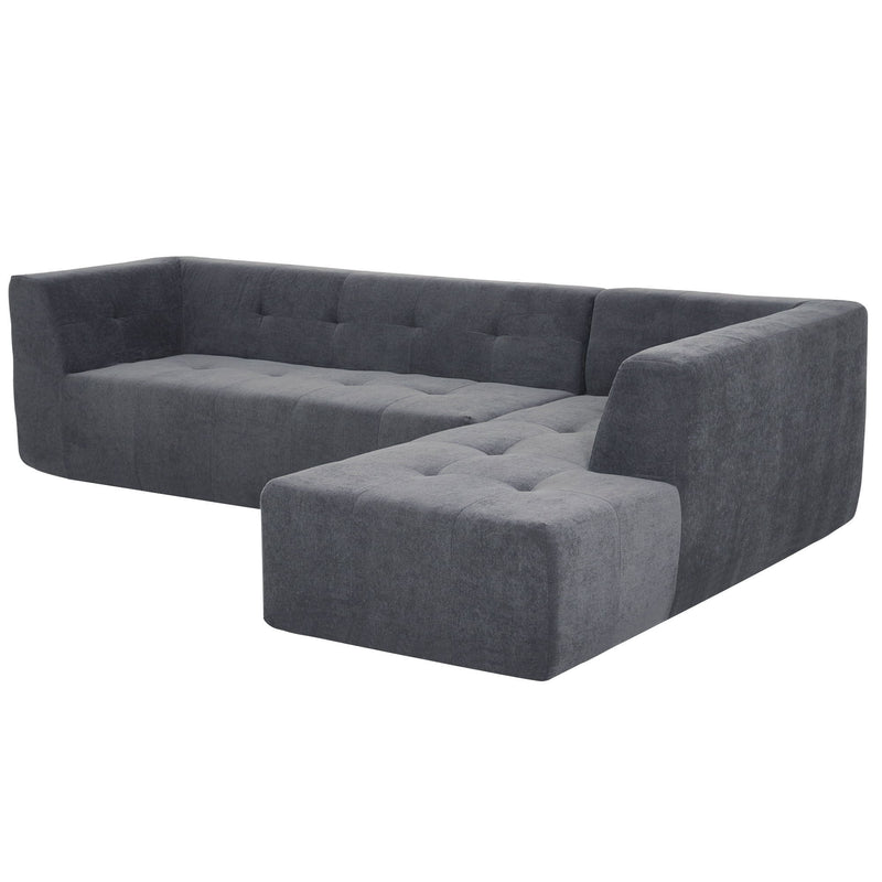 Modular Modular Combination Living Room Sofa Set, Modern Minimalist Sofa, Living Room Upholstered Sofa Bed, Bedroom, 2 Pieces Computer Free Combination, L-Shaped