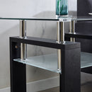 Clear Glass Top Side Table, Modern Design For Home