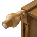 Bathroom Vanity With Seashell Resin Sink, Flip Up Storage, Soft Close Doors - Brown