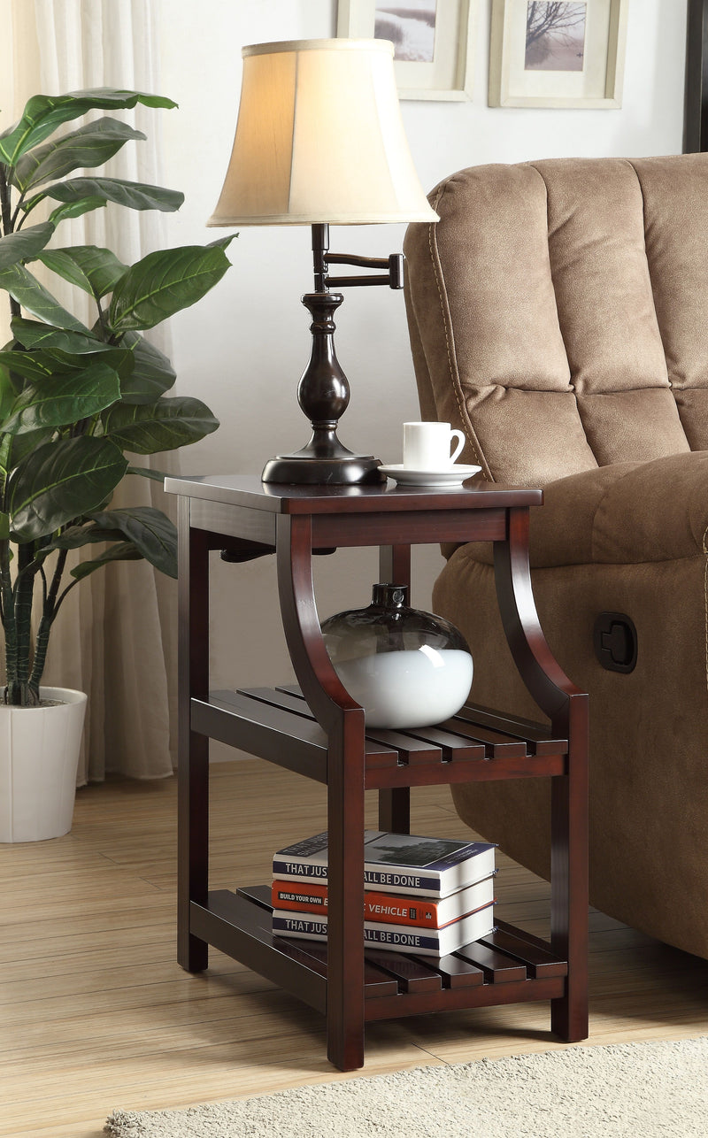 Wasaki - Accent Table With USB - Espresso