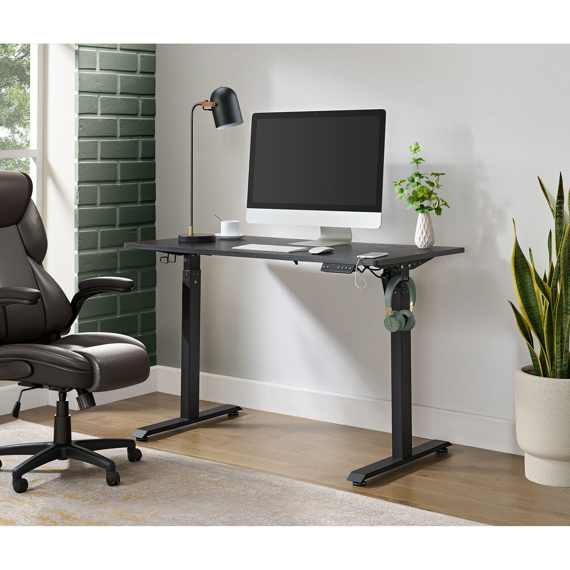 Oakland - Adjustable Desk 3A Packing - Black - Atlantic Fine Furniture Melbourne FL