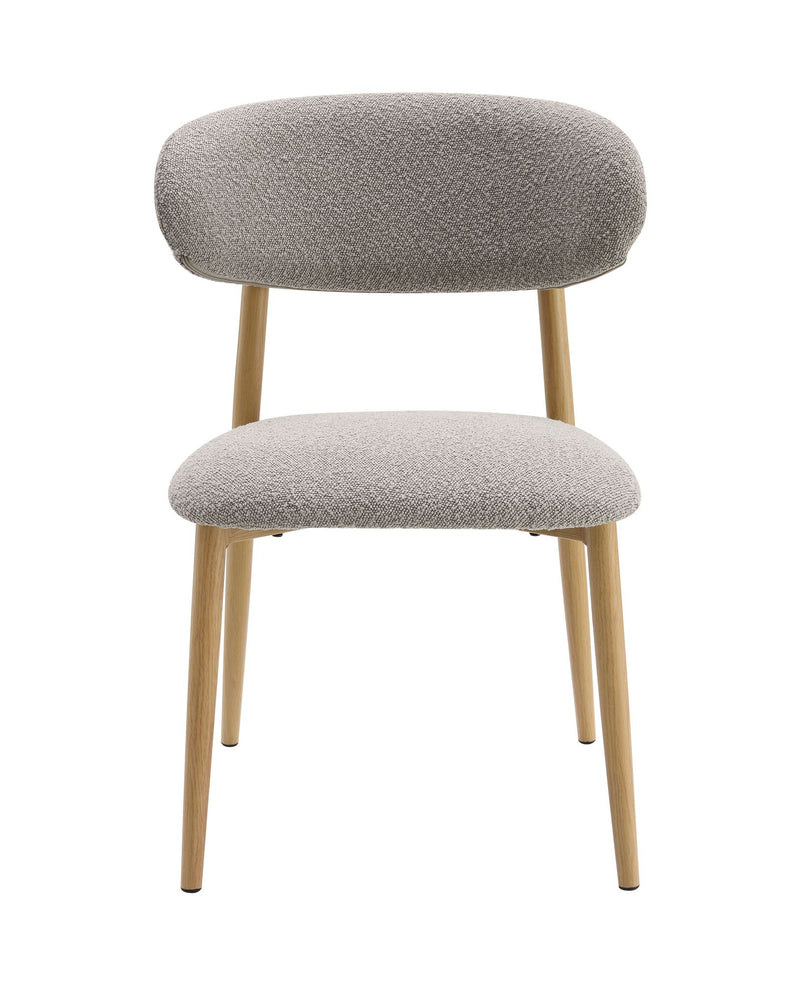 Kacey - 5 Piece Round Table Dining Room Set With Chairs - Natural