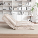 Upholstered Human Dog Bed And Pets, Bean Bag Floor Sofa With Massage Pillow, 5 Adjustable Positions & 2 Soft Pillows