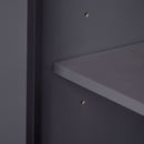 Bathroom Vanity With Ceramic Sink Combo, Modern Freestanding Storage Cabinet With Silver Handles