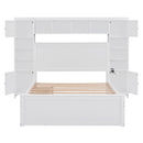 Bed With All In One Cabinet, Shelf And Sockets, Trundle