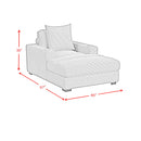 Arizona - Chaise With 1 Pillow 20", 2 Cupholders And 2 USB