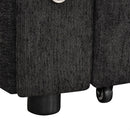 Convertible L Shaped Sofa Couch With Storage, Cup Holders, USB Ports