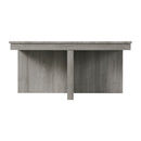Uster - Coffee Table With Four Storage Stools - Gray