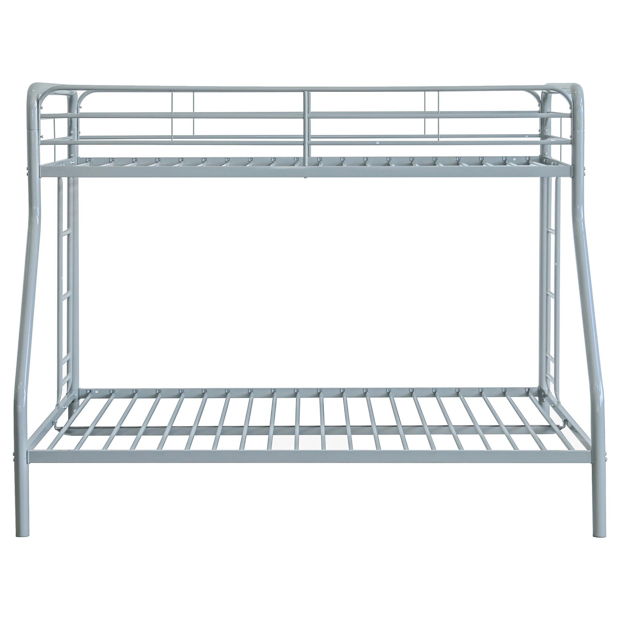 Carson Metal Twin Over Full Bunk Bed Glossy Silver