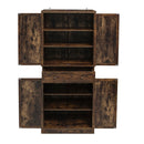 4 Door Storage Cabinet With 1 Drawer, With 4 Adjustable Inner Shelves