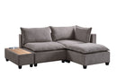 Madison - Fabric Reversible Sectional Sofa Ottoman
