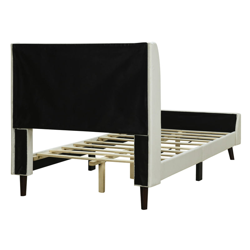 Upholstered Platform Bed Velvet