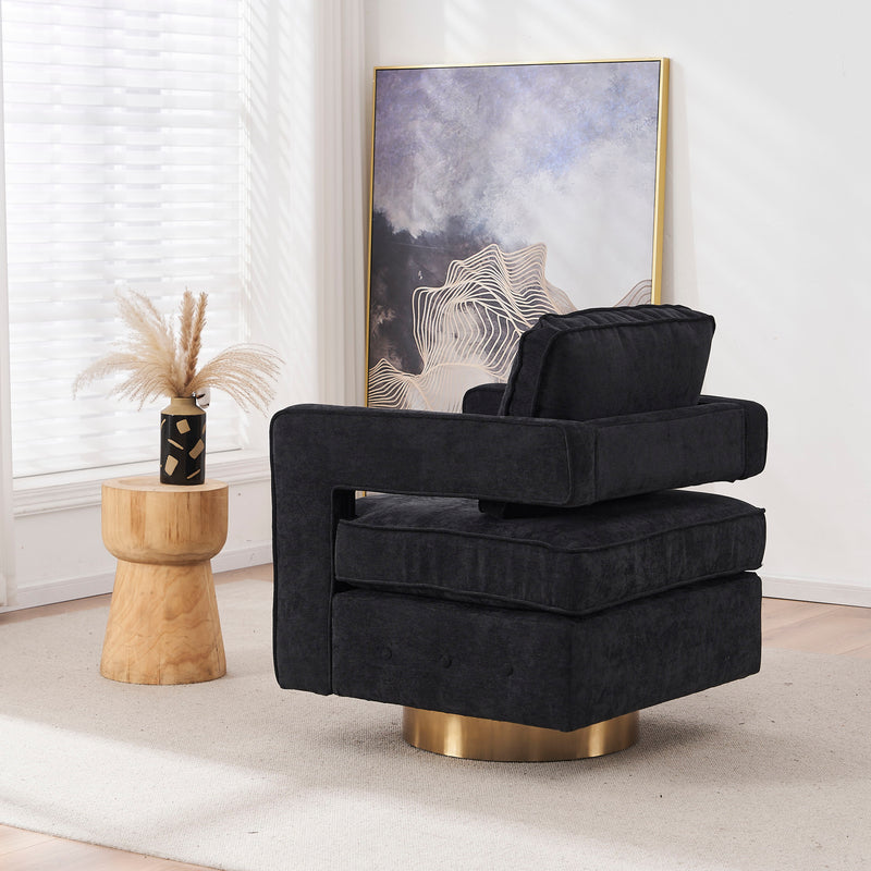 Swivel Barrel Chair For Living Room, 360 Degree Swivel Club Modern Accent Single Sofa Chair, Small Leisure Arm Chair For Nursery, Hotel, Bedroom, Office