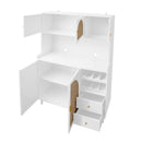 Modern Accent Storage Cabinet For Living Room, Bedroom, Dining Room, Or Study - White
