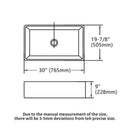 Elegant Farmhouse Apron Front Ceramic Single Bowl, Kitchen Basin