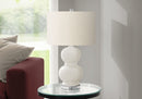 Contemporary Lighting, Ceramic Table Lamp - Cream