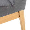 Contemporary Dining Chair SetWith Upholstered Fabric