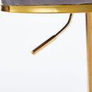 Modern Bar Chair With Iron Tube Legs, Soft Cushions And Comfortable Backrest (Set of 2)