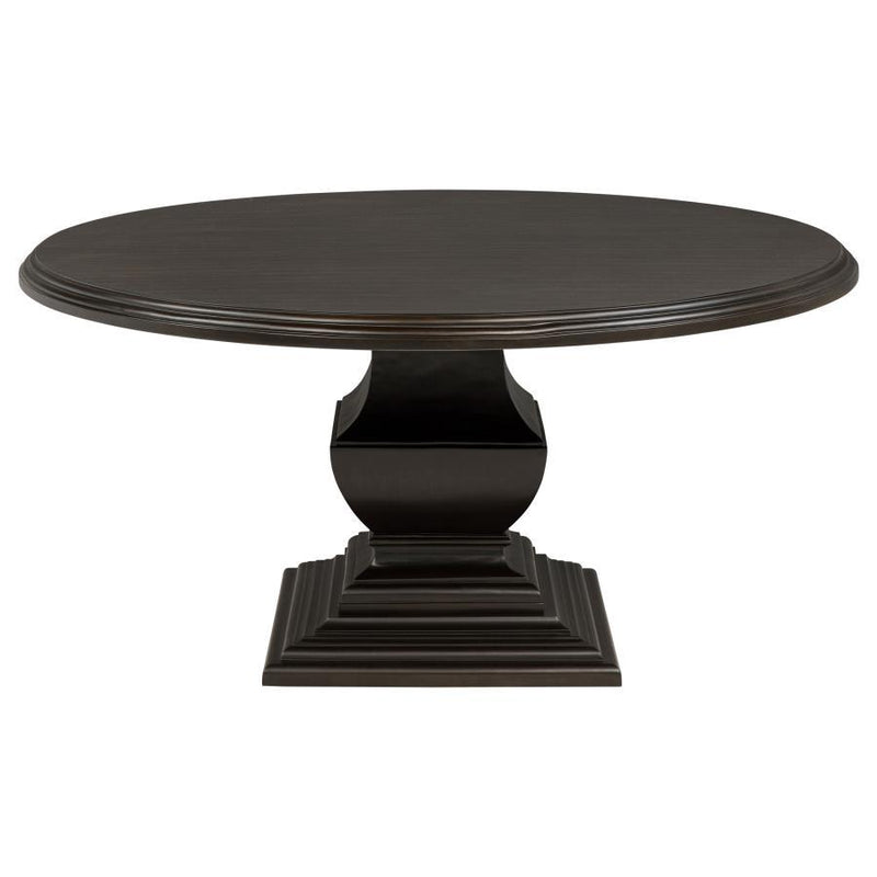 Twyla - 60" Round Wood Dining Room Table - Dark Cocoa