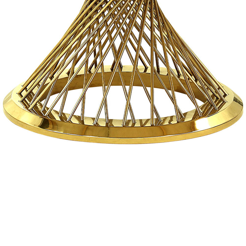 Fallon - Dining Table - Engineered Stone, Top & Mirrored Gold