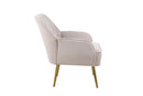 Modern Mid-Century Chair Tufted Sherpa Armchair For Living Room Bedroom Office