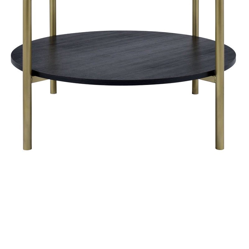 Dyson - Three Table Cocktail Set - Gold Metallic With Black Shelf