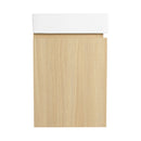 Modern Bathroom Vanity With Ceramic Basin, Wall Mounted Floating Sink Combo, Storage Cabinet