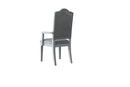 House Marchese - Arm Chair (Set of 2) - Two Tone Gray Fabric & Pearl Gray