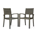 Outdoor Dining Chair, Stacking Design For Patio