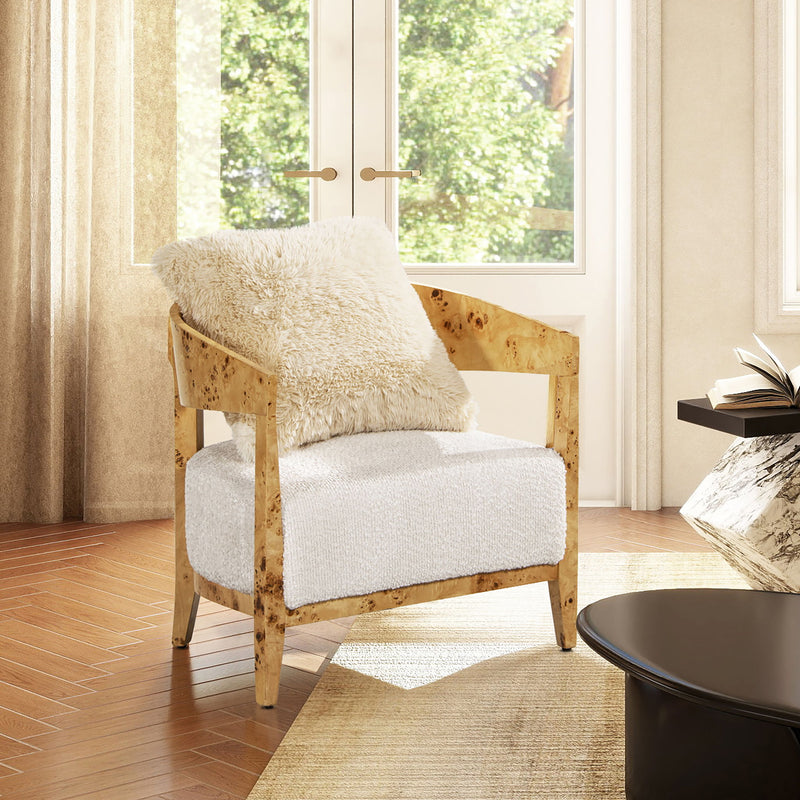 Astrid - Square Accent Throw Pillow Cover With Feather Insert