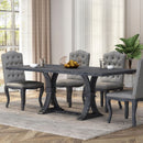 Devingo - Extendable Dining Table Rustic Style - Gray