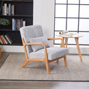 Accent Arm Chair With Pillow Upholstered