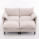 Convertible Combination Sofa With Footstools With Storage