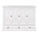 Solid Pine Murphy Bed Chest Cube Cabinet Bed With Charging Station And Large Storage Drawer For Home Office Or Small Room