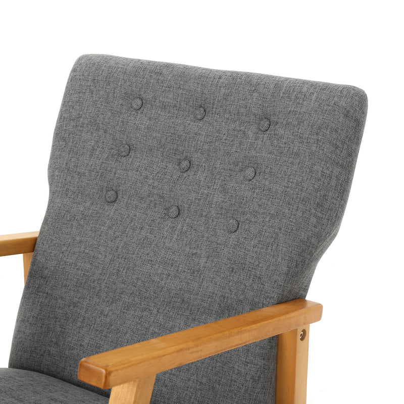 Fabric Upholstered Rocking Chair