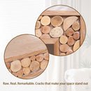 Rustic Wood Console Table With Natural Log Accents, Entryway Table, Narrow Sofa Table, Hallway Accent Table, Modern Farmhouse Style - Natural